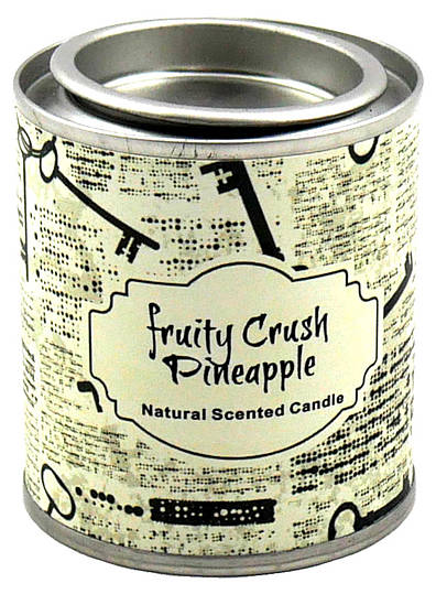 Scented candle "Tea time", fruity crush & pineapple, H: 6cm, D: 5.4cm
