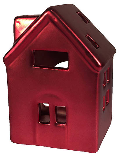 Smoking house "Calais", red, 9 cm