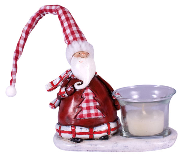 Teelichthalter Weihnachtsmann