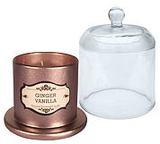 Aromakerze mit Glocke, ginger & vanilla, H: 11cm, D: 8.5cm
