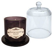 Aromakerze mit Glocke, blackcurrant & violet, H: 11cm, D: 8.5cm