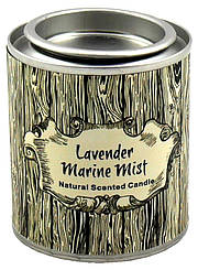 Aromakerze "Tea time", lavender & marine mist, H: 6cm, D: 5.4cm