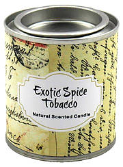 Scented candle "Tea time", exotic spice & tobacco, H: 6cm, D: 5.4cm