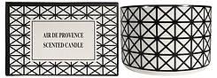 Scented candle "Air de provence", black/white