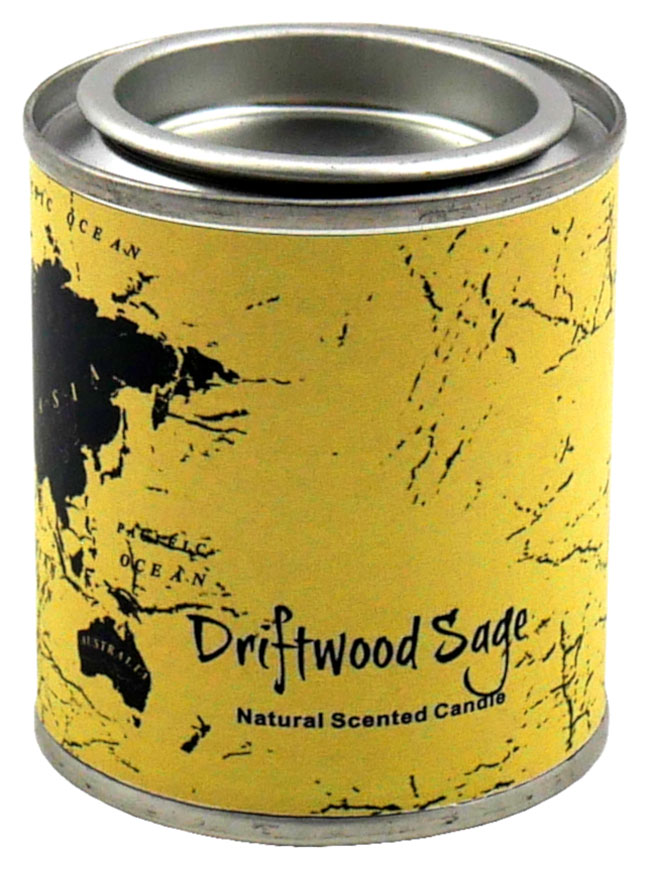 Scented candle "Tea time", driftwood sage, H: 6cm, D: 5.4cm, 