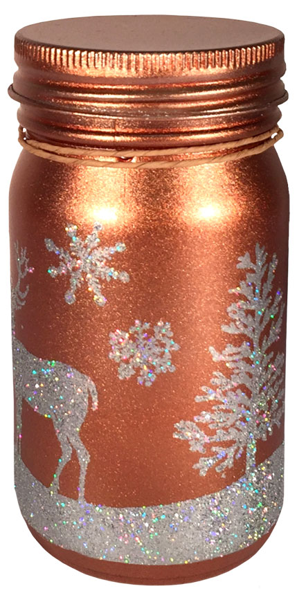 Scented candle "christmas feeling" copper, pineapple & mint, 