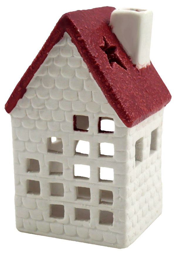 Smoking house "Almere", red, 10,5 cm, 